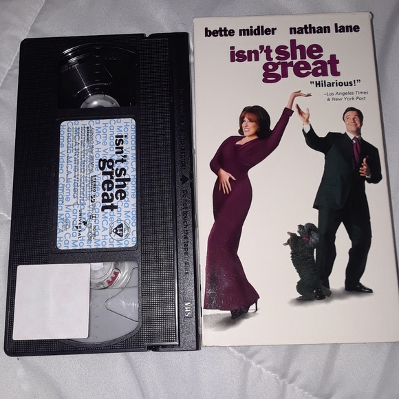 6/$15 Isn't she great universal VHS video tape - Picture 4 of 4